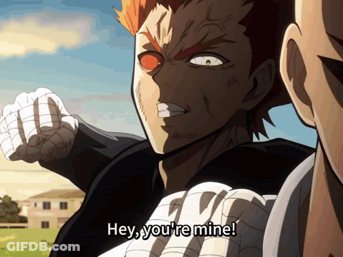 Cartoon Character Saying Hey You're Mine Another Watching GIF