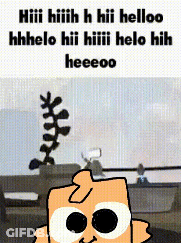 Cartoon Character Saying Hii GIF
