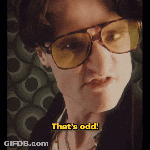 Cartoon Character Saying Hmm That's Weird GIF