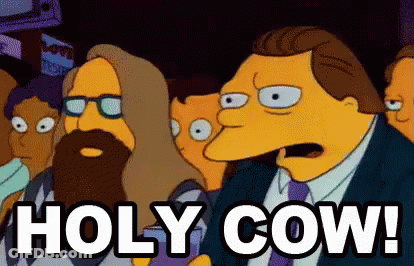 Cartoon Character Saying Holy Cow GIF