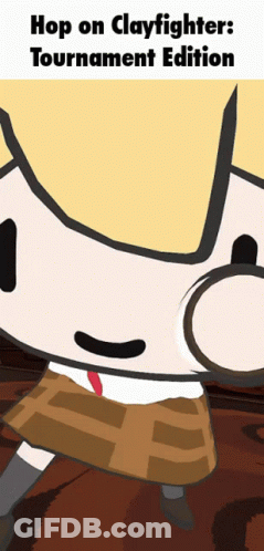 Cartoon Character Saying Hop On Clayfighters Tournament Edition GIF