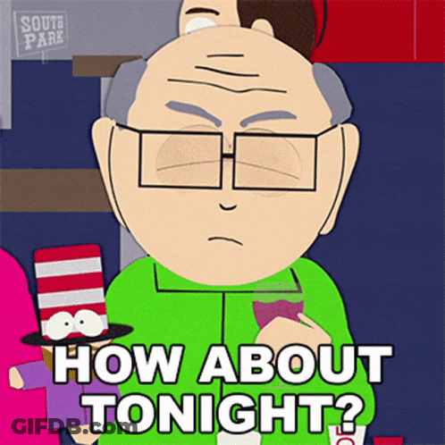 Cartoon Character Saying How About Tonight GIF