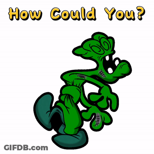 Cartoon Character Saying How Could You GIF