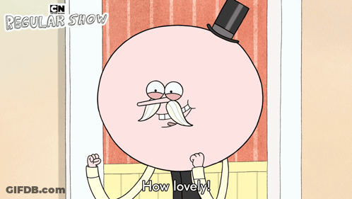 Cartoon Character Saying How Lovely GIF