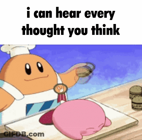 Cartoon Character Saying I Can Hear Every Thought GIF