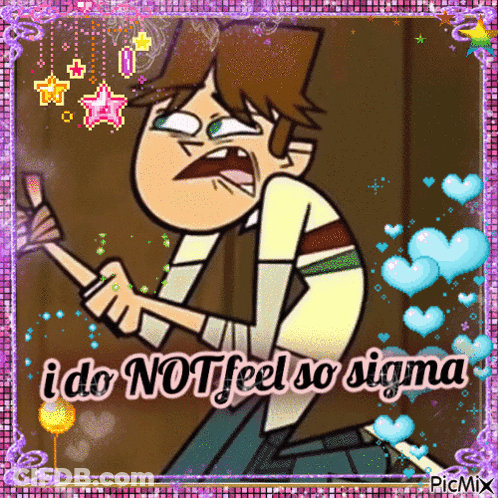 Cartoon Character Saying I Do Not Feel So Sigma GIF