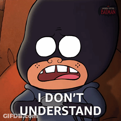 Cartoon Character Saying I Don't Understand GIF
