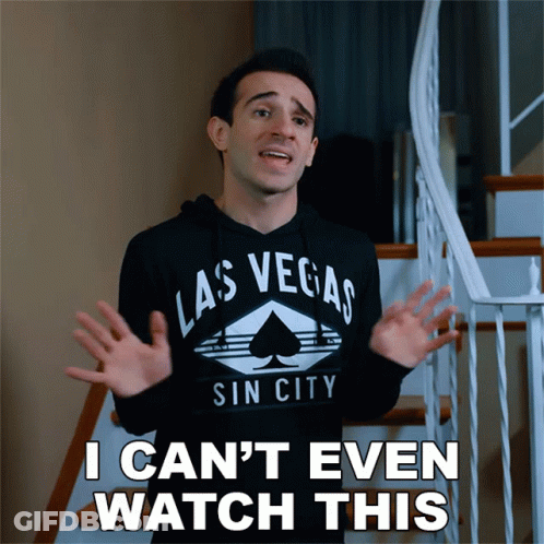 Cartoon Character Saying I Don't Wanna Watch This GIF