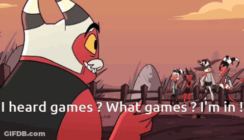 Cartoon Character Saying I Heard Games What Games I M In GIF