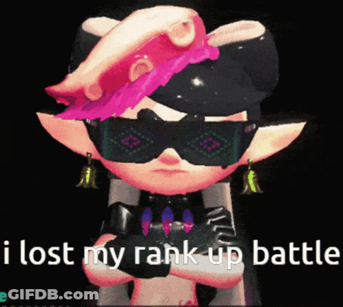 Cartoon Character Saying I Lost My Rank Up Battle GIF