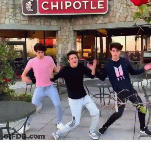 Cartoon Character Saying I Love Chipotle GIF
