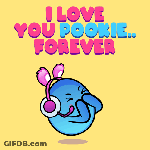 Cartoon Character Saying I Love You Pookie GIF