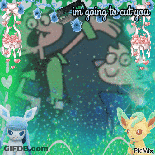 Cartoon Character Saying I'm Going To Cut You GIF