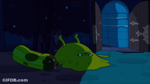 Cartoon Character Saying I'm Gonna Make Peace With My Aging Body GIF