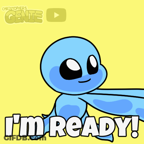 Cartoon Character Saying I'm Ready GIF
