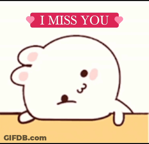 Cartoon Character Saying I Miss You GIF