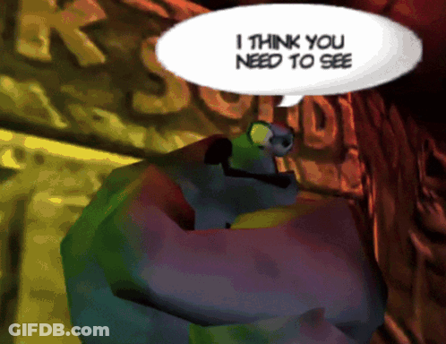 Cartoon Character Saying I Think You Need To See GIF