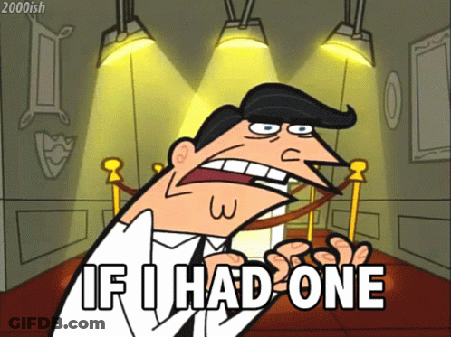 Cartoon Character Saying If I Had One GIF