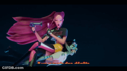 Cartoon Character Saying Il Va Y Avoir Des Degats GIF
