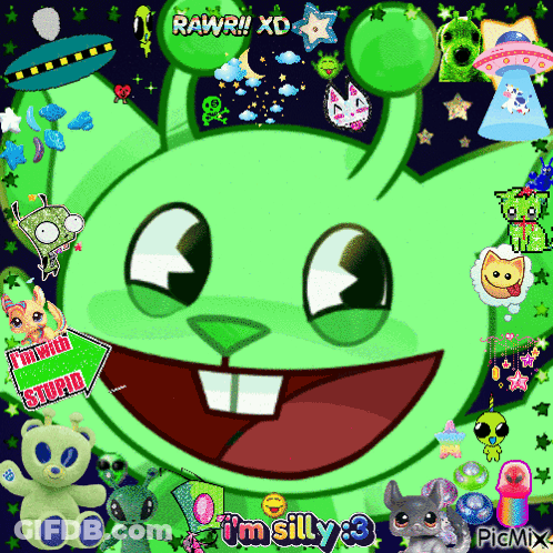 Cartoon Character Saying Im Silly GIF