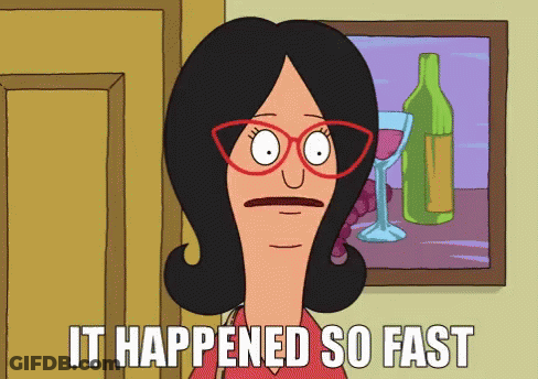 Cartoon Character Saying It Happened Fast GIF