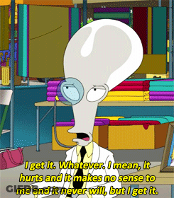 Cartoon Character Saying It Hurts GIF
