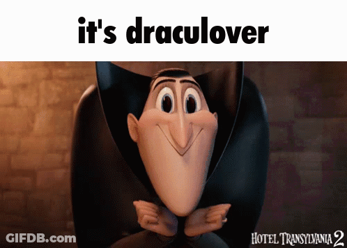 Cartoon Character Saying It's Draculover GIF