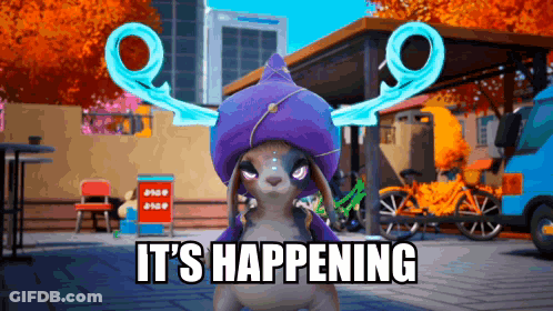 Cartoon Character Saying It's Happening GIF