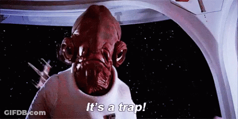 Cartoon Character Saying Its A Trap GIF