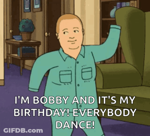 Cartoon Character Saying Its Birthday GIF