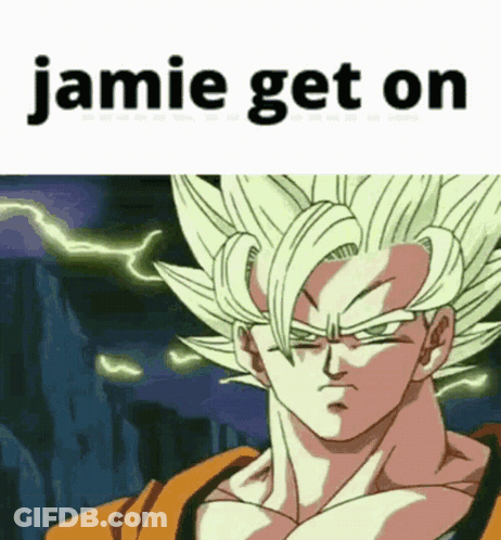 Cartoon Character Saying Jamie Get On GIF