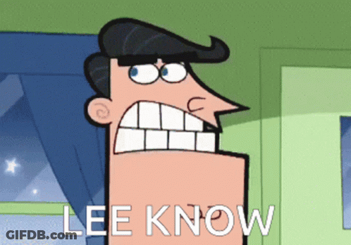 Cartoon Character Saying Lee Know GIF