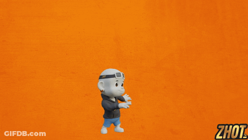 Cartoon Character Saying Let's Go GIF