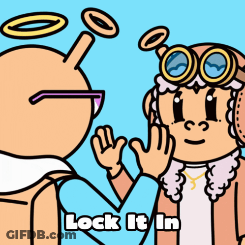 Cartoon Character Saying Lock It In GIF