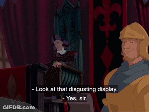 Cartoon Character Saying Look At That Disgusting Display GIF
