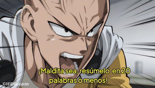 Cartoon Character Saying Maldita Sea Resumelo En 20 Palabras O Menos GIF