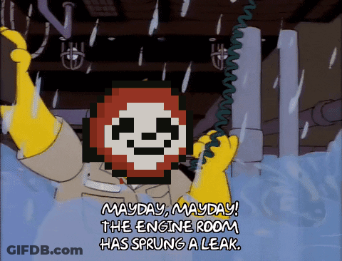 Cartoon Character Saying Mayday Mayday GIF