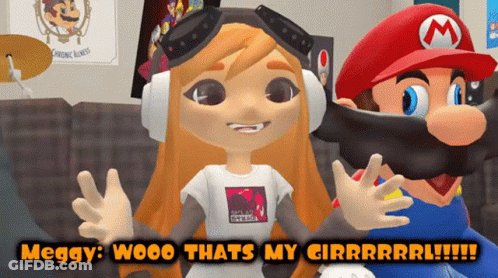 Cartoon Character Saying Meggy Wooo Girrrr GIF