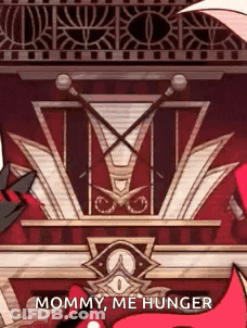 Cartoon Character Saying Mommy Me Hunger At Podium GIF
