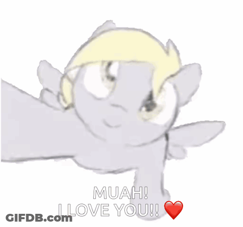 Cartoon Character Saying Muah I Love You GIF