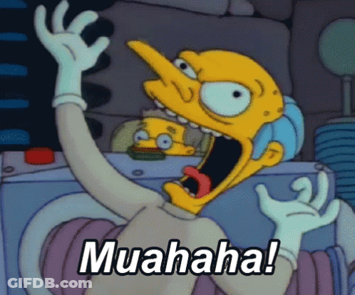 Cartoon Character Saying Muahaha GIF