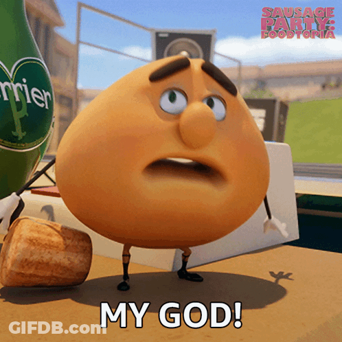 Cartoon Character Saying My God GIF