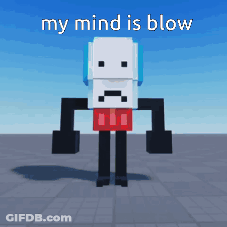 Cartoon Character Saying My Mind Is Blow GIF
