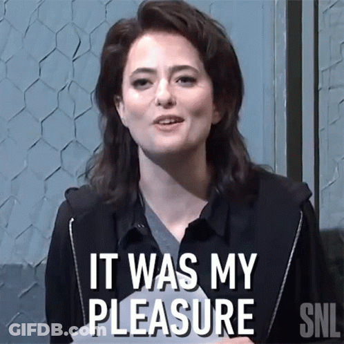 Cartoon Character Saying My Pleasure GIF