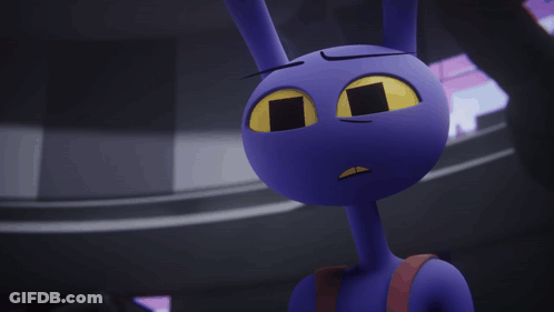Cartoon Character Saying Nevermind In Dark Room GIF