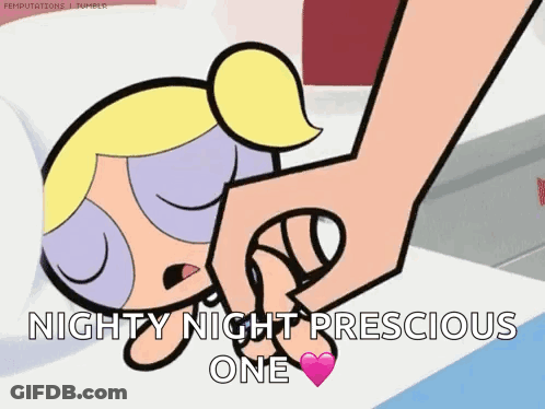 Cartoon Character Saying Nighty Night GIF