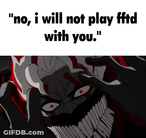Cartoon Character Saying No, I Will Not Play Fftd With You GIF