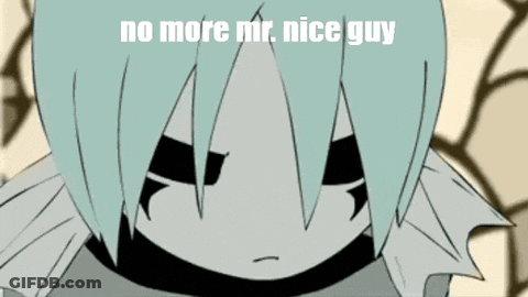 Cartoon Character Saying No More Mr. Nice Guy GIF