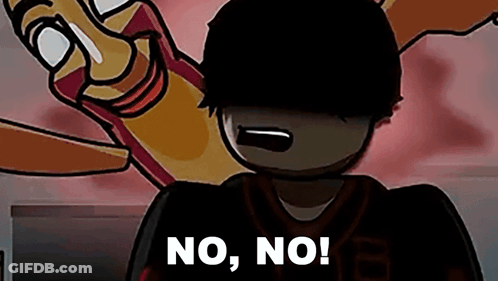 Cartoon Character Saying No No Holding Remote GIF