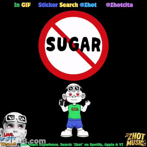Cartoon Character Saying No Sugar GIF